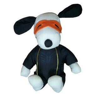 Peanuts Snoopy Halloween Skeleton Dog Orange Mask Parachute Stuffed Animal 6.5"